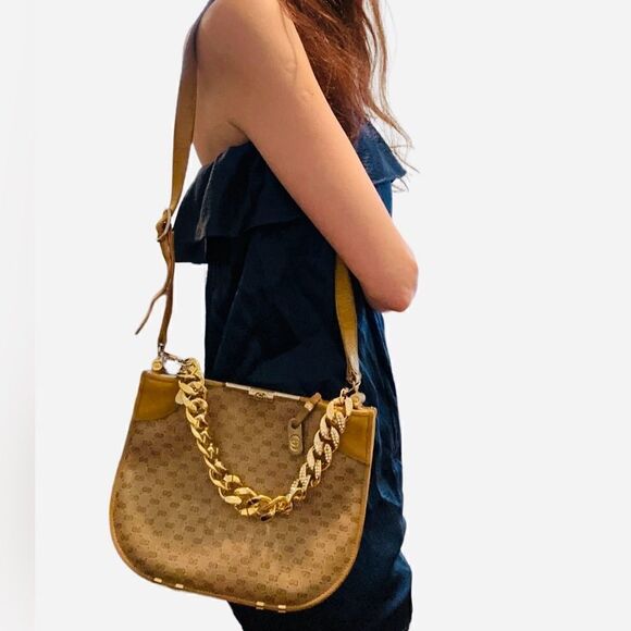 Gucci vintage cross body honey caramel handbag - Picture 8 of 16